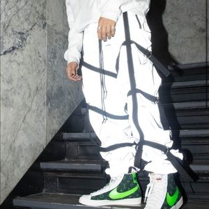 MNML Reflective Strapped Festival Pants—S